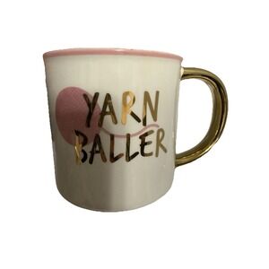 Large Coffee Mug - YARN BALLER/"Knitters Gonna Knit" - Knitters Yarn Lovers Gift